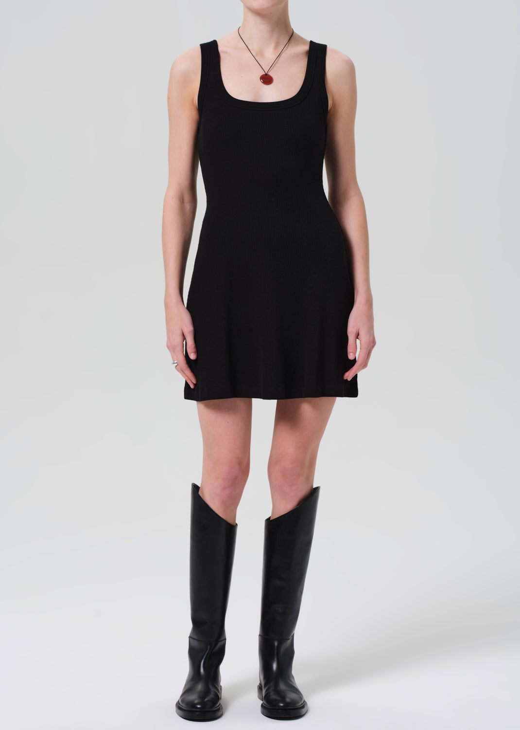 gold sign Faye Tank Dress In Black