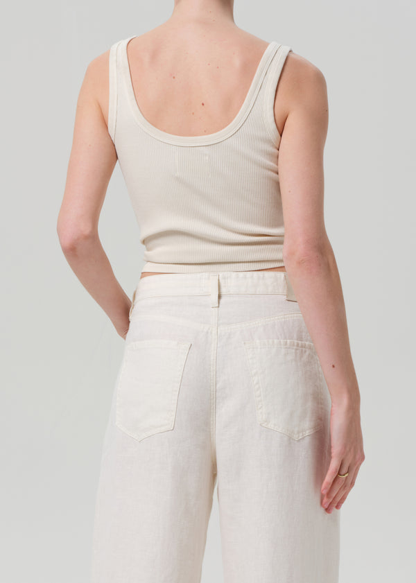 Gold Sign Faye Tank In Dune