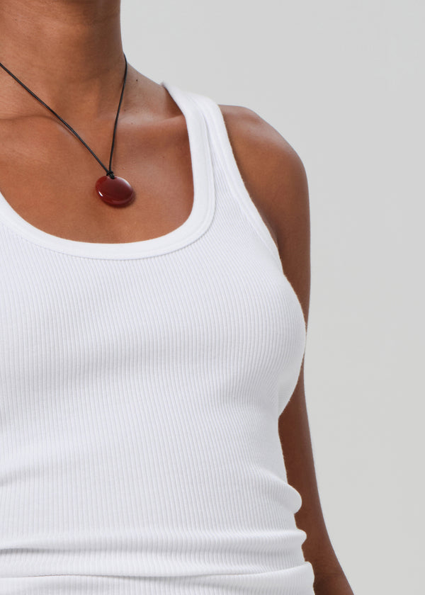 Gold Sign Faye Tank In White