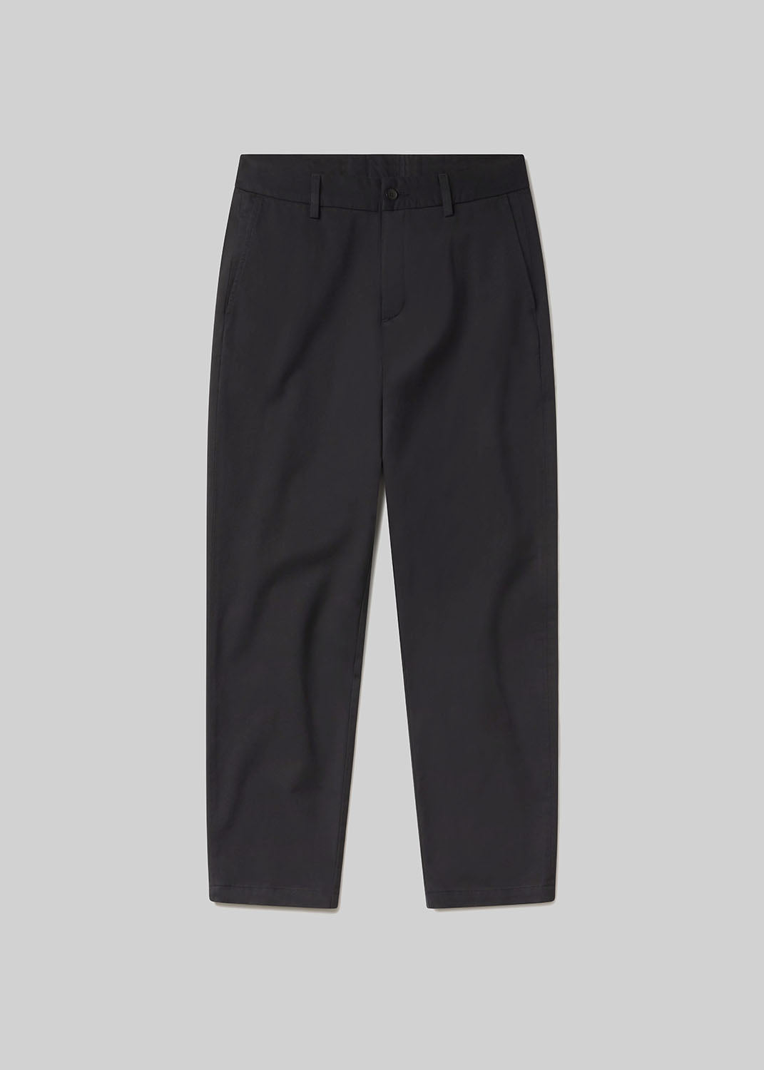 gold sign Flat Front Chino In Black