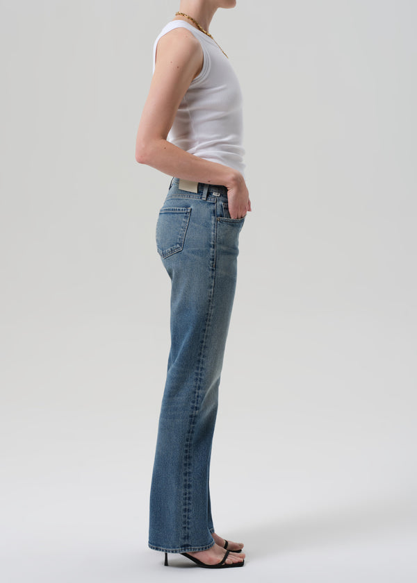 Gold Sign Genova Low Rise Bootcut In Clairo