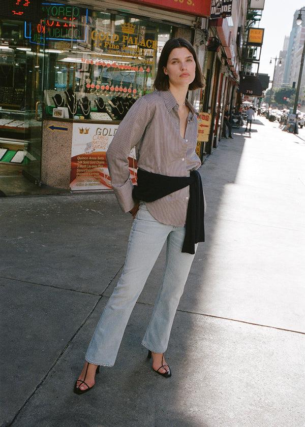 Gold Sign Genova Low Rise Bootcut In Villa