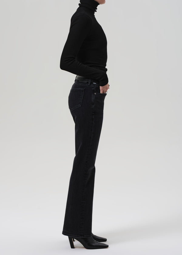 Gold Sign Genova Low Rise Bootcut In Willow