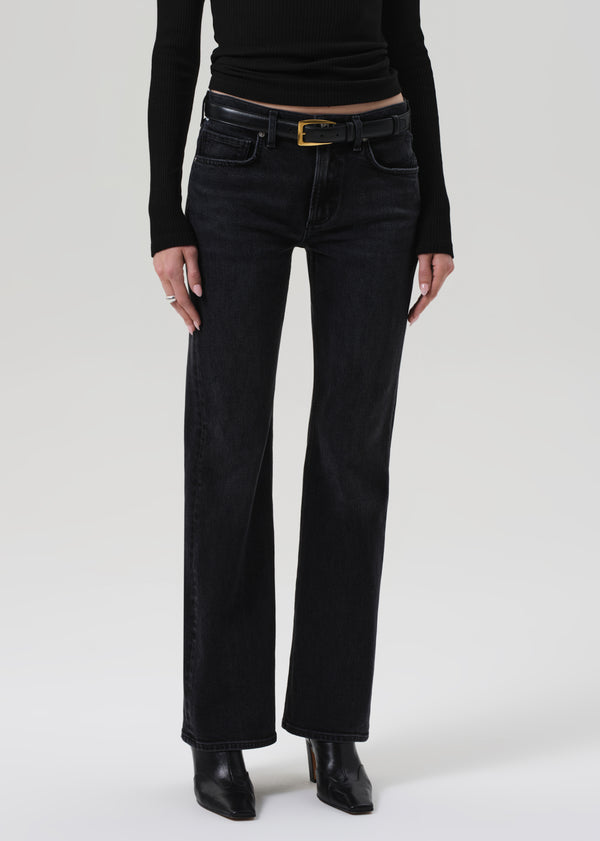 Gold Sign Genova Low Rise Bootcut In Willow