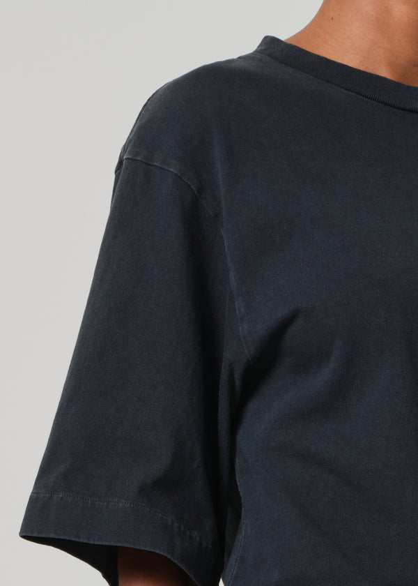 Gold Sign Goldie Tee In Washed Black