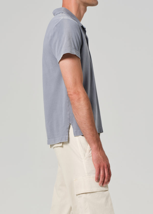 Gold Sign Himari Polo In Hematite