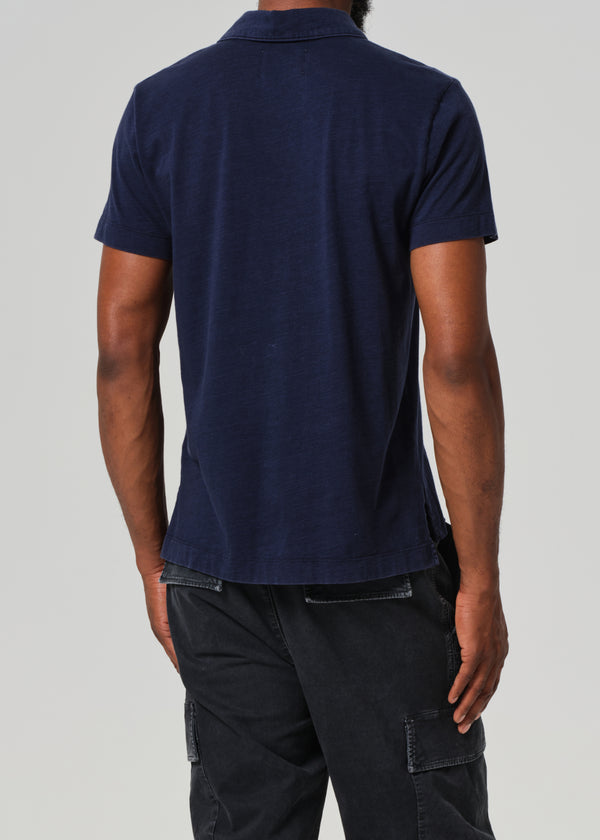 Gold Sign Himari Polo In Midnight