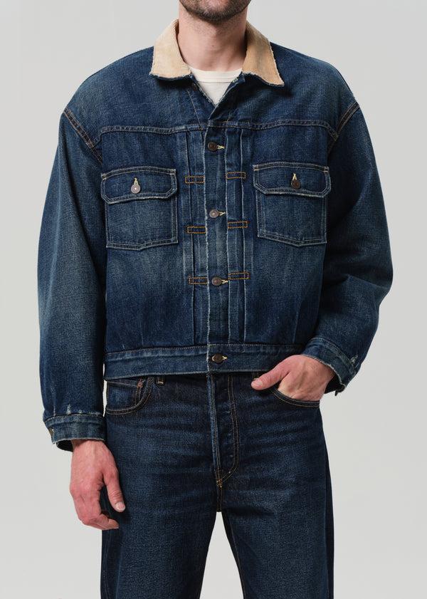 Gold Sign Hopper Denim Jacket In Corbin