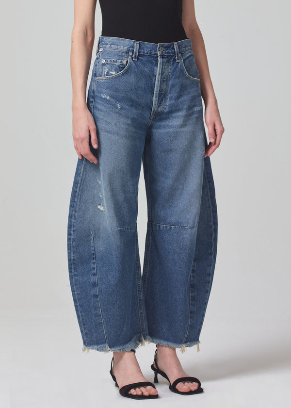 Gold Sign Horseshoe Jean In Magnolia