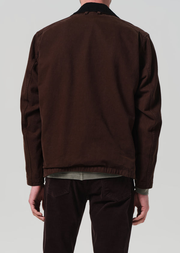 Gold Sign Hunter Jacket In Dark Brown