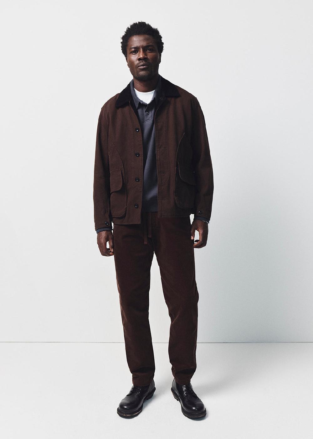 gold sign Hunter Jacket In Dark Brown