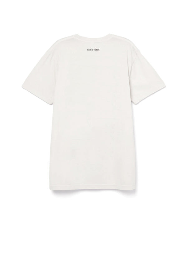 Gold Sign I Am A Voter Unisex Tee In Cream