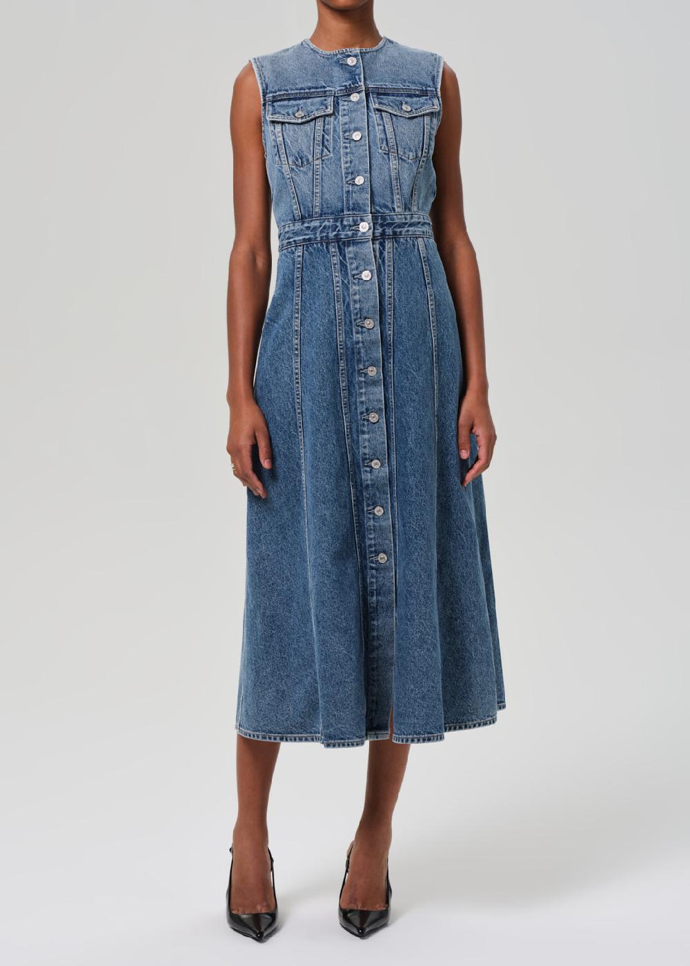 gold sign Idalene Dress In Terrace