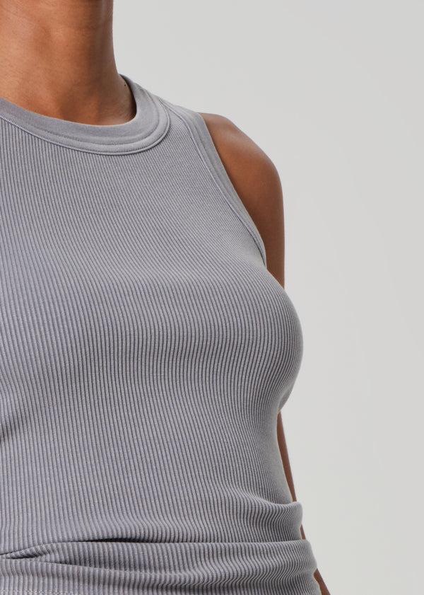 Gold Sign Isabel Rib Tank In Balboa