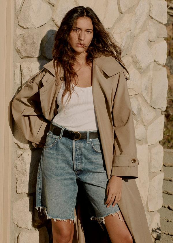 Gold Sign Isabel Rib Tank In White