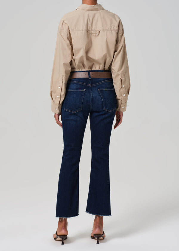 Gold Sign Isola Mid Rise Cropped Boot In Lotus