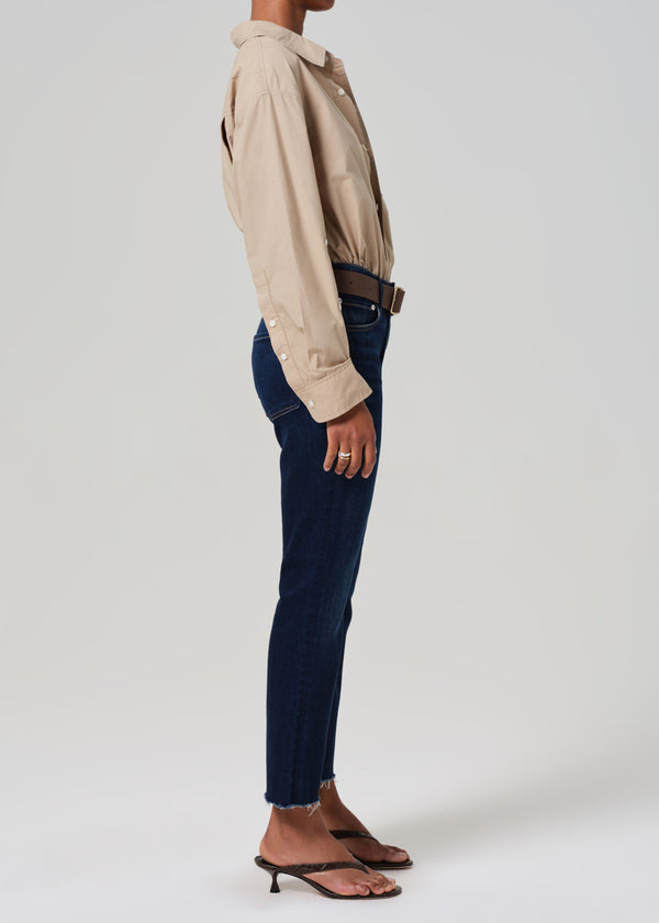 Gold Sign Isola Mid Rise Cropped Boot In Lotus