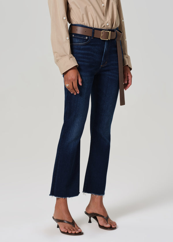 Gold Sign Isola Mid Rise Cropped Boot In Lotus