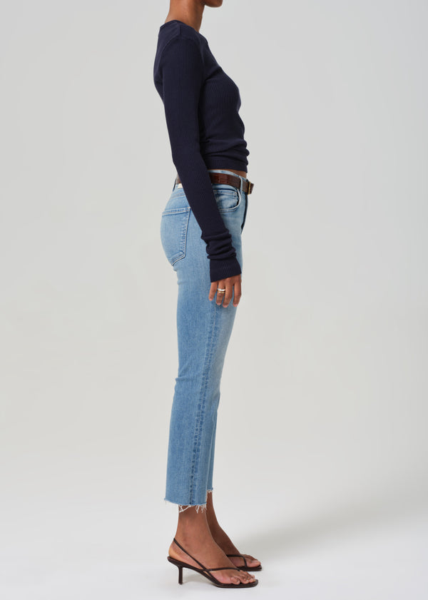 Gold Sign Isola Mid Rise Cropped Boot In Tahiti