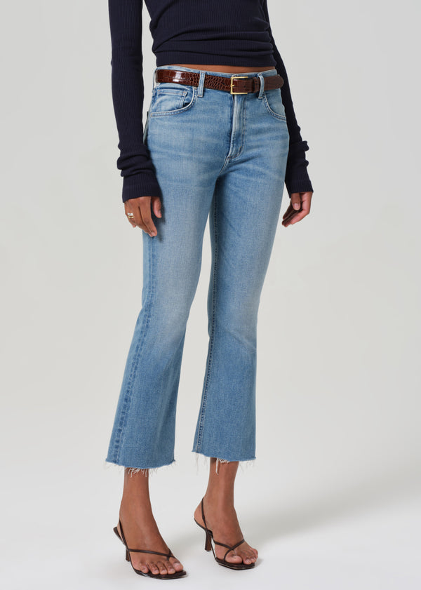 Gold Sign Isola Mid Rise Cropped Boot In Tahiti