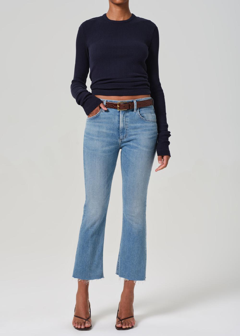 gold sign Isola Mid Rise Cropped Boot In Tahiti