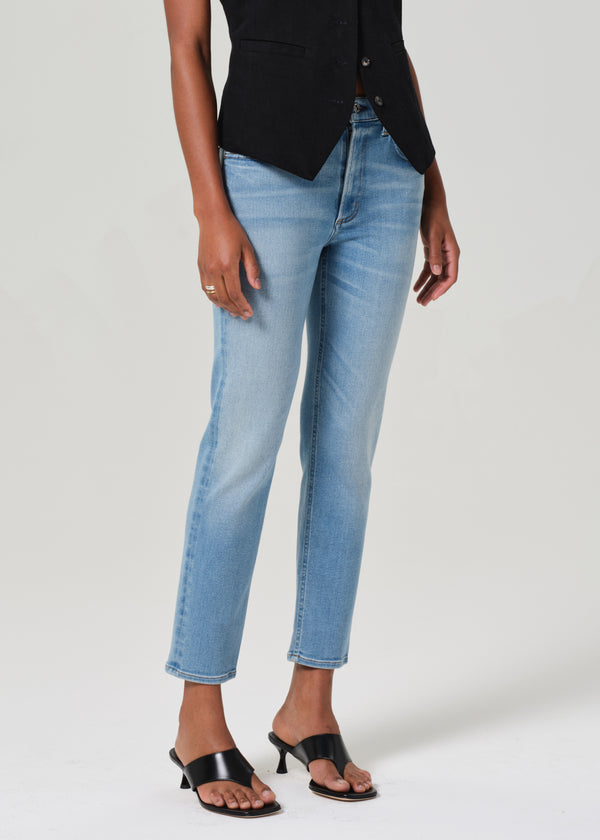 Gold Sign Isola Slim Crop In Lisbon