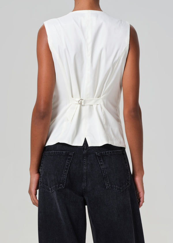 Gold Sign Jasmin Long Vest In Pashmina