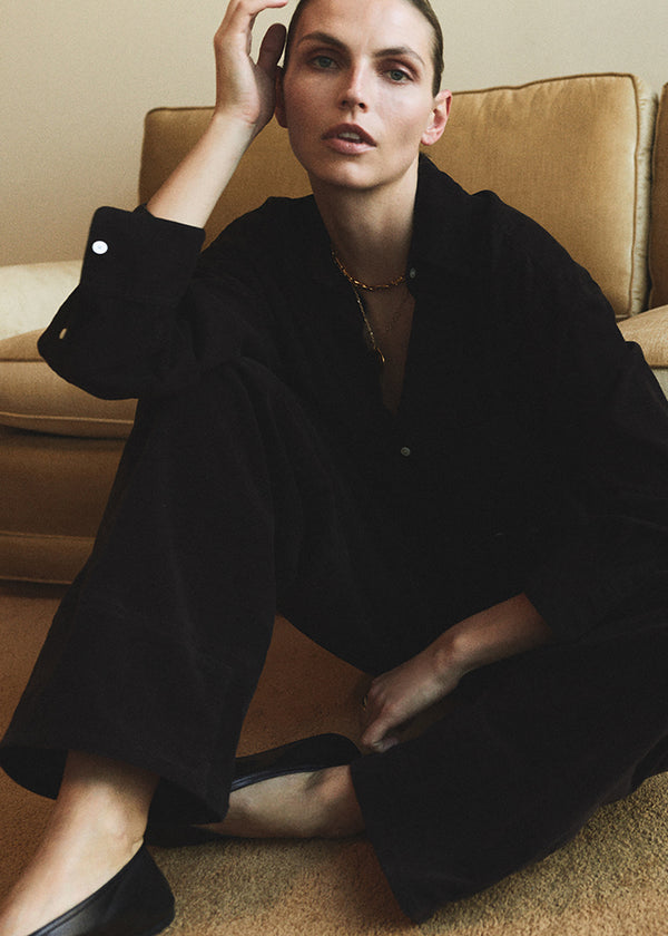 Gold Sign Kayla Shirt Corduroy In Barrister