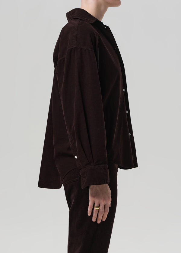 Gold Sign Kayla Shirt Corduroy In Barrister