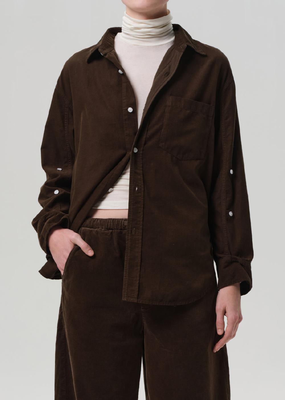 gold sign Kayla Shirt Corduroy In Costes