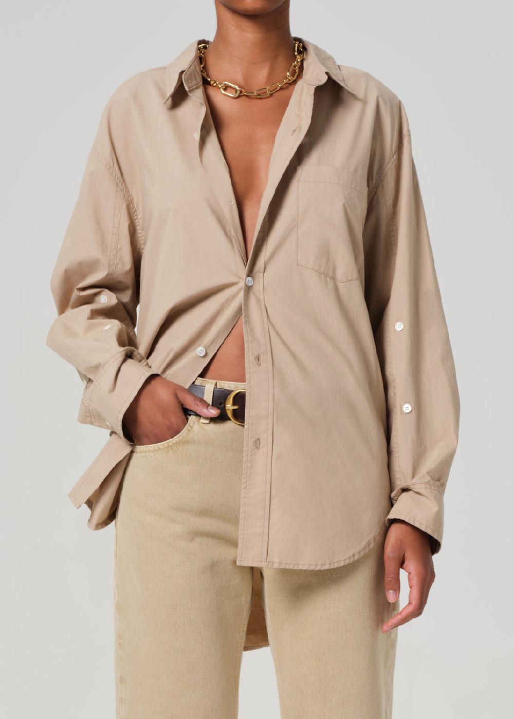 gold sign Kayla Shirt In Sandatlas