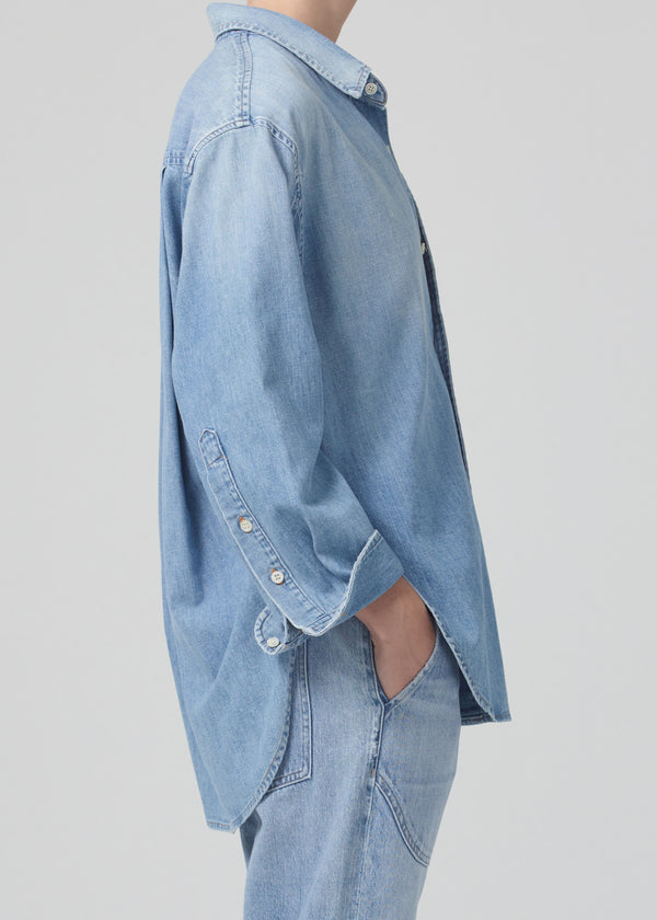 Gold Sign Kayla Shirt In Tide