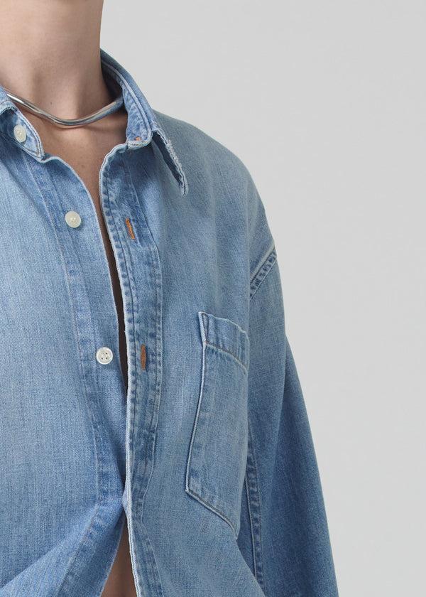 Gold Sign Kayla Shirt In Tide