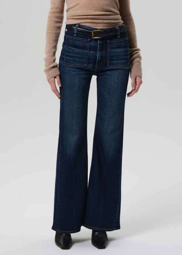 Gold Sign Kimberly Patch Pocket Flare In Mirka