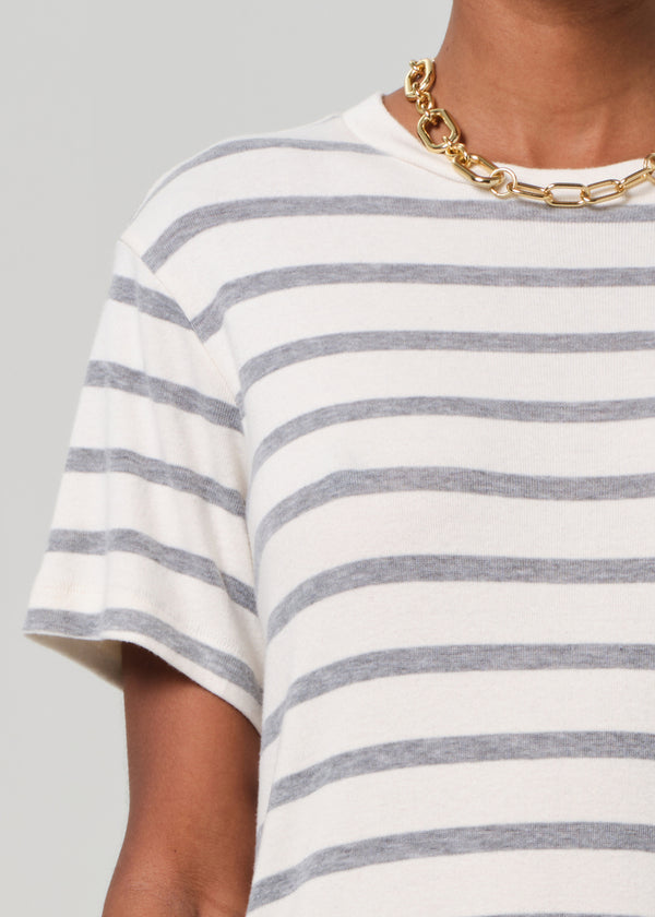 Gold Sign Kyle Tee In Campanula Stripe