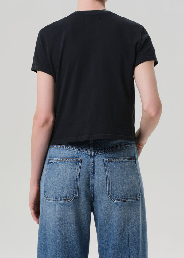 Gold Sign Kyle Tee In Washed Black