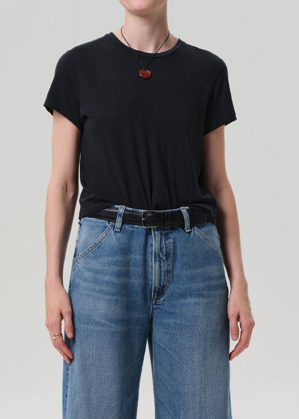 gold sign Kyle Tee In Washed Black