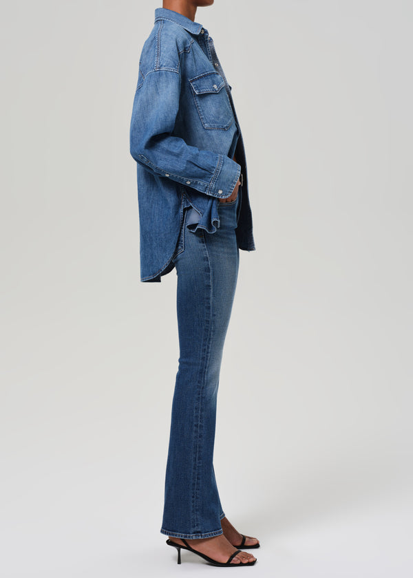 Gold Sign Lilah High Rise Bootcut 32.5" In Abalone