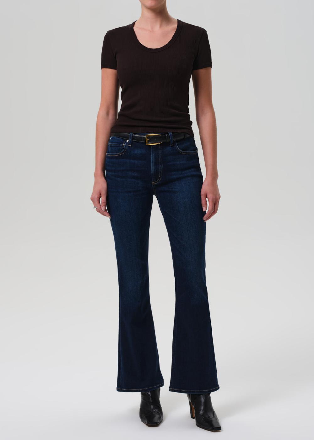 gold sign Lilah High Rise Bootcut 32.5" In Dakota