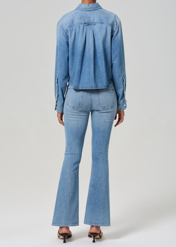 Gold Sign Lilah High Rise Bootcut 32.5" In Tahiti