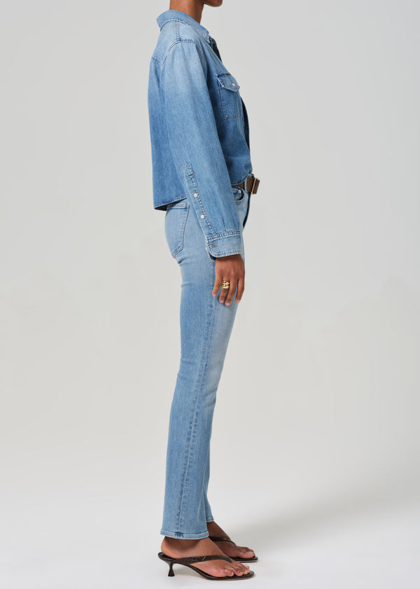 Gold Sign Lilah High Rise Bootcut 32.5" In Tahiti