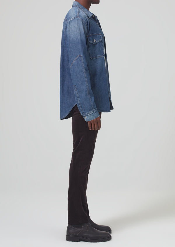 Gold Sign London Tapered Slim Velvet In Barrister