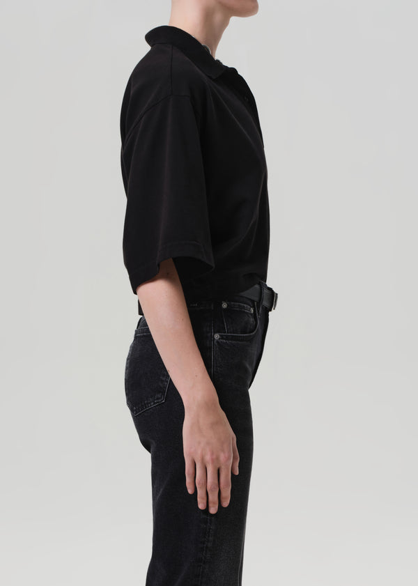 gold Sign Lowen Polo Shirt In Black