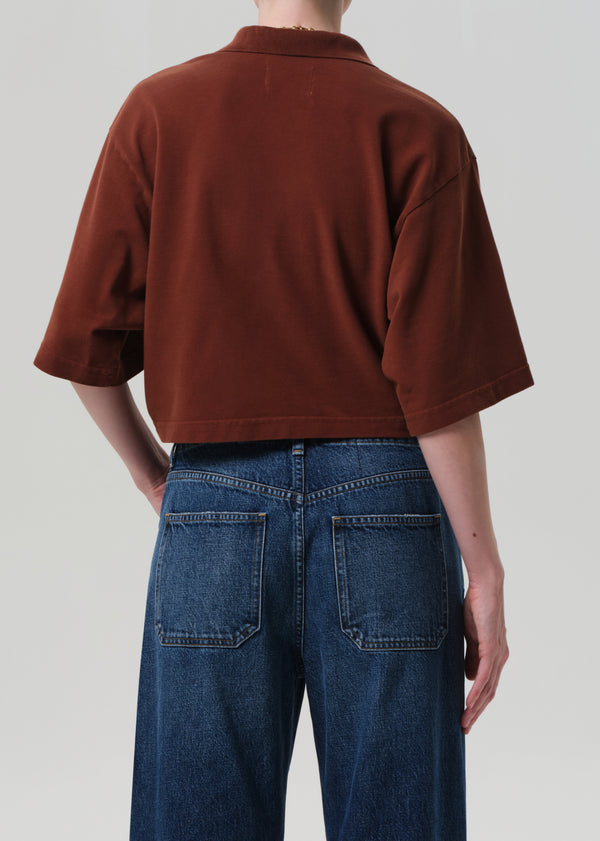 Gold Sign Lowen Polo Shirt In Chai
