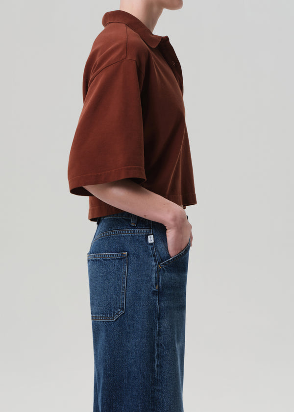 Gold Sign Lowen Polo Shirt In Chai