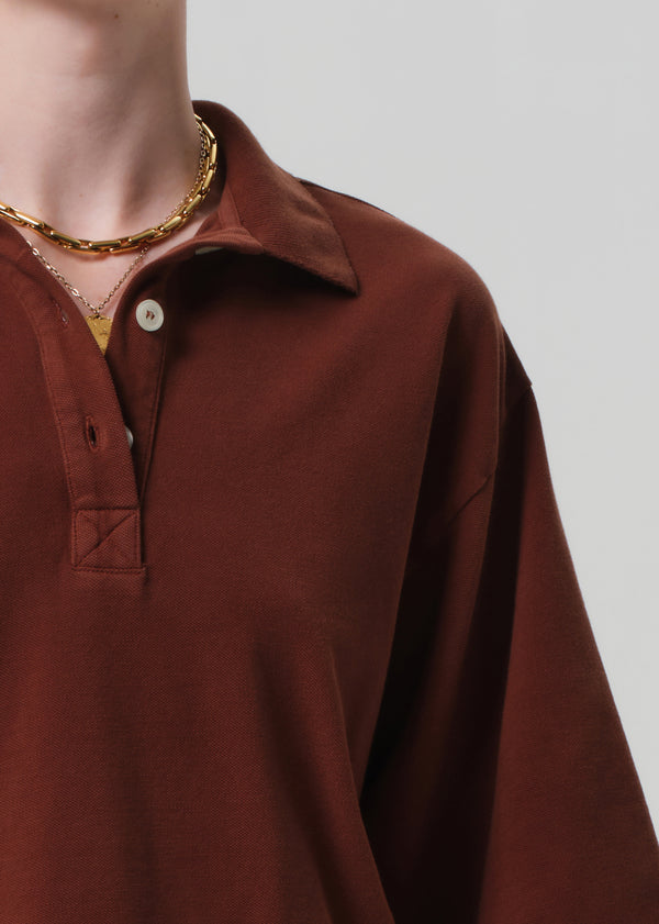 Gold Sign Lowen Polo Shirt In Chai