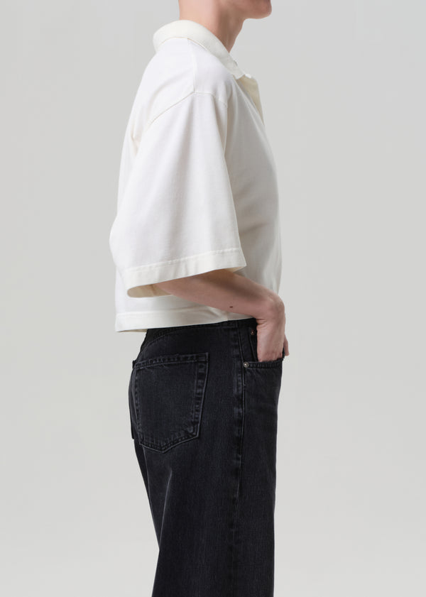 Gold Sign Lowen Polo Shirt In Pashmina