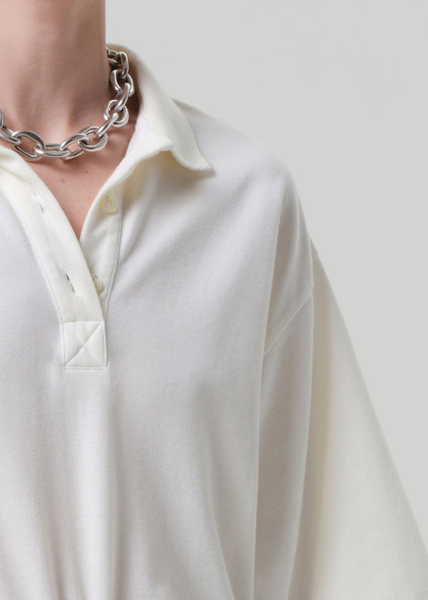 Gold Sign Lowen Polo Shirt In Pashmina