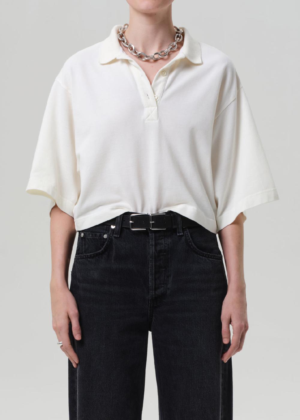 gold sign Lowen Polo Shirt In Pashmina