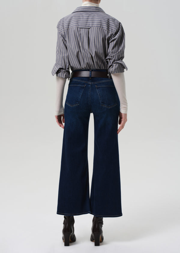 Gold Sign Lyra Wide Leg Crop Clean Hem In Dakota
